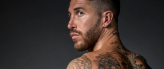 Sergio Ramos and son support Toni Kroos ahead of Champions League final